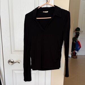 Madewell Classic Black Long Sleeve Top